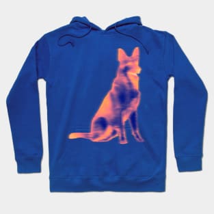 colorful german shepherd Hoodie